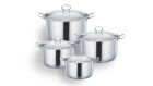 Stainless Steel Stockpot Set 4pc - Silver - &pound;84.99