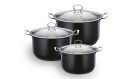 Stainless Steel Stockpot Set 3pc - Black - &pound;72.99