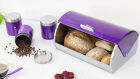 Metal Bread Bin and Canisters Set - Purple - &pound;71.99